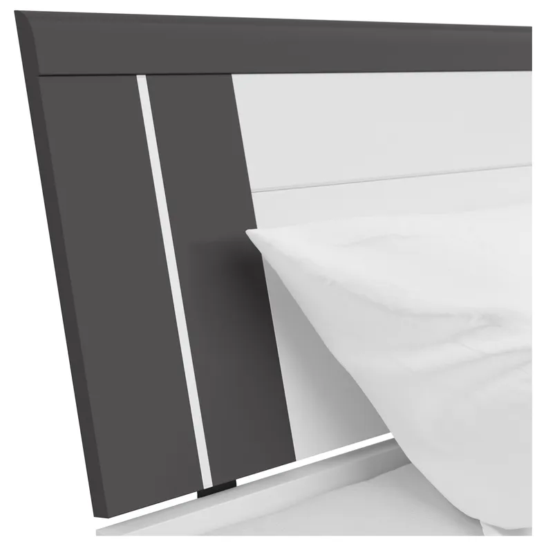 BRW Saturn, ліжко 160, білий/графіт LOZ3S/160-BI/GF фото №7