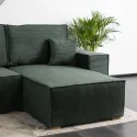 Угловой диван универсальный MEBEL ELITE ALEX, 262 см, ткань: зеленый фото thumb №5