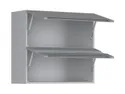 BRW Верхний кухонный шкаф Iris 80 см с откидным дисплеем ferro FB_G2O_80/72_OV/O-SZG/FER фото thumb №3
