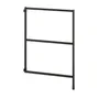 IKEA ENHET ЭНХЕТ, опорная боковая панель / ножка, антрацит, 60x1,8x87,5 см 105.160.98 фото