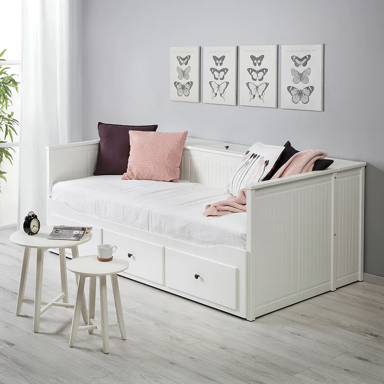 IKEA HEMNES ХЕМНЕС, модуль для зберігання матрацу, білий фото №3