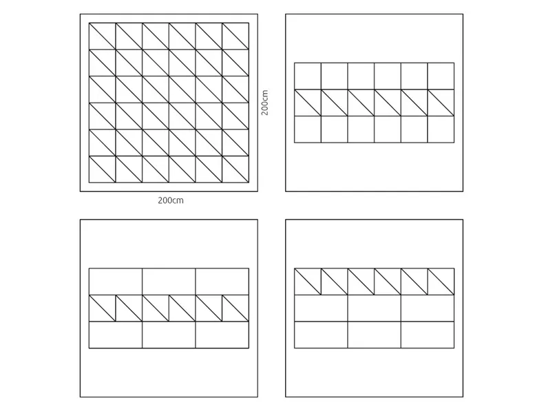 BRW м'яка трикутна панель 30x30 см синя 081251 фото №4