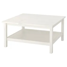 IKEA HEMNES ХЕМНЭС, журнальный стол, белая морилка, 90x90 см 101.762.87 фото