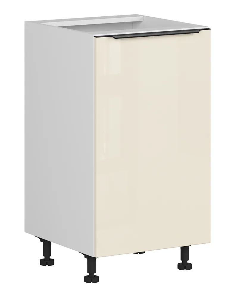 BRW Правосторонний кухонный шкаф Sole L6 45 см магнолия жемчуг, альпийский белый/жемчуг магнолии FM_D_45/82_P-BAL/MAPE фото №2