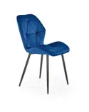 Кухонний стілець HALMAR K453 темно-синій фото thumb №1