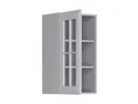 BRW Верхний кухонный шкаф Верди 40 см левый с дисплеем светло-серый матовый, греноловый серый/светло-серый матовый FL_G_40/72_LV-SZG/JSZM фото thumb №3