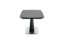 Кухонний стіл розкладний HALMAR FANGOR 160-220x90 см, стільниця - темно-сіра, основа - чорна фото thumb №11
