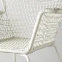 IKEA HÖGSTEN ХЕГСТЕН, крісло з підлокітниками, вуличне, білий 202.098.62 фото thumb №3