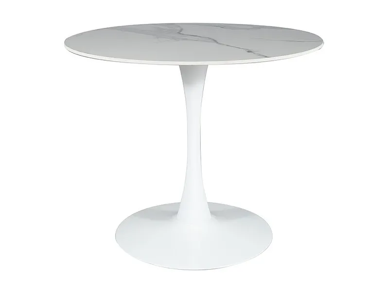 Обеденный Столик SIGNAL ESPERO, белый, 90x90 фото №1