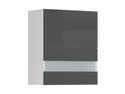 BRW Верхний кухонный шкаф Sole L6 60 см с откидным дисплеем антрацит экрю, альпийский белый/антрацитовый экрю FK_G2O_60/72_OV/O-BAL/ANEC фото thumb №2