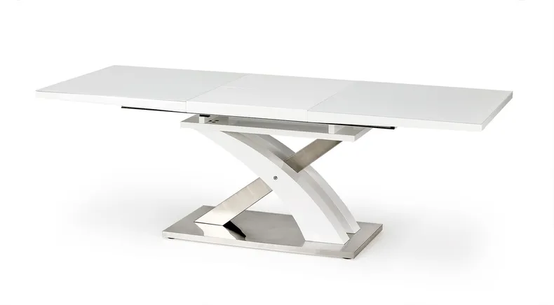 Розкладний кухонний стіл HALMAR SANDOR 2 160-220x90 см білий фото №3