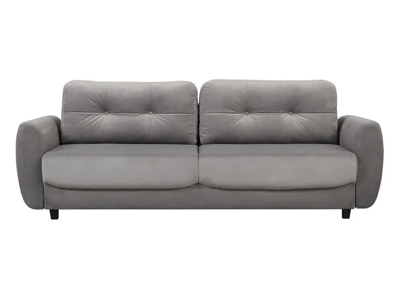 BRW Тримісний диван-ліжко Hampton з ящиком для зберігання велюровий сірий, Рів'єра 91 Сірий SO3-HAMPTON-LX_3DL-G1_B929AD фото №1