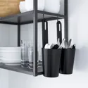 IKEA ENHET ЕНХЕТ, кухня, антрацит / білий, 143x63.5x222 см 693.372.50 фото thumb №9