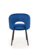 Кухонний стілець HALMAR K384 темно-синій (1шт=4шт) фото thumb №3