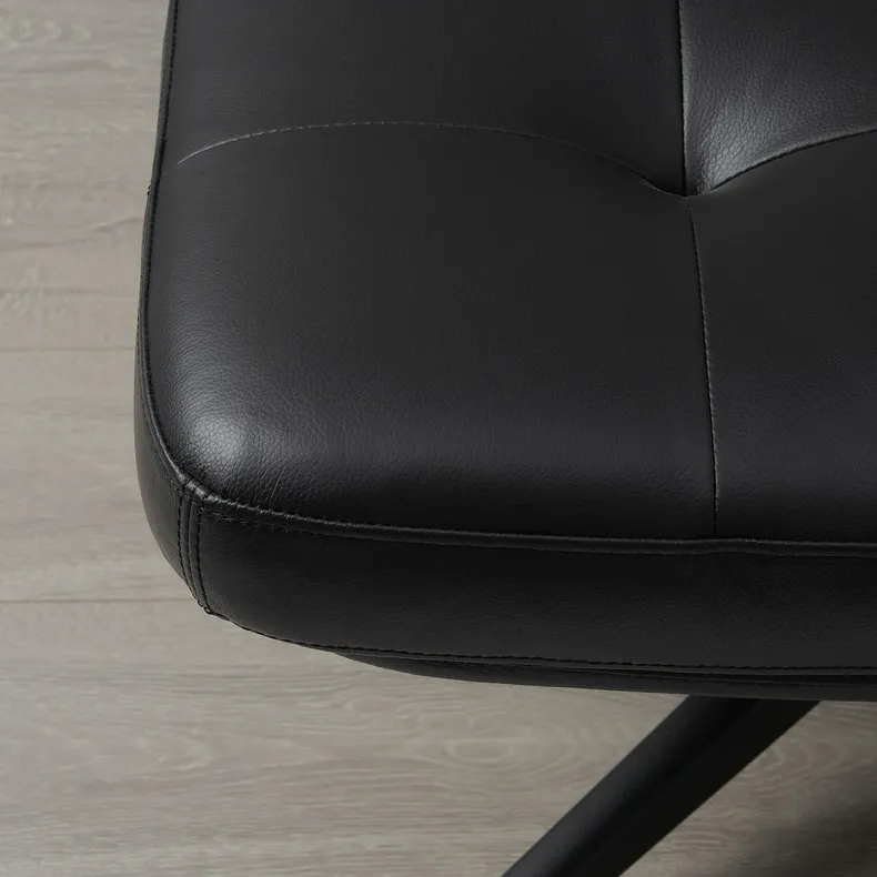IKEA HAVBERG ХАВБЕРГ, крісло та підставка для ніг, ГРАНН / БОМСТАД чорний 194.853.18 фото №4