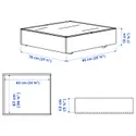 IKEA VARDÖ ВАРДО, коробка під ліжко, білий, 65x70 см 002.226.71 фото thumb №3