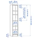 IKEA BILLY БІЛЛІ, книжкова шафа, під дуб, 40x28x202 см 604.773.82 фото thumb №6