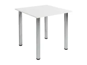 Стол BRW Mikla, 75х75 см, белый/хром TXS_MIKLA-BAL фото