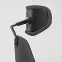 IKEA GRUPPSPEL ГРУППСПЕЛЬ, стул для геймеров, Окрашенный в черный / серый цвет 105.075.84 фото thumb №4