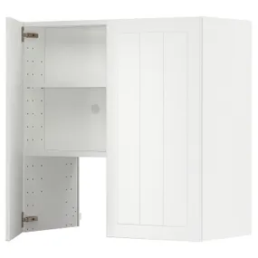 IKEA METOD МЕТОД, настінн шаф д / витяжки з полиц / дверц, білий / стенсундський білий, 80x80 см 895.043.56 фото