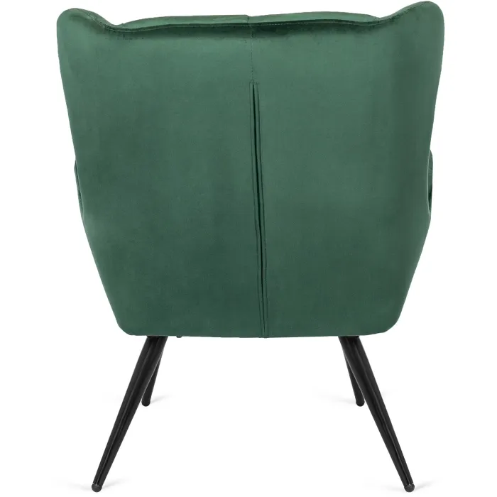 Кресло мягкое бархатное MEBEL ELITE VINCENT Velvet, Зеленый фото №10