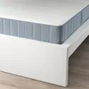 IKEA MALM МАЛЬМ, каркас кровати с матрасом, белый / Вестерёй средней жесткости, 90x200 см 595.446.41 фото thumb №2