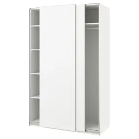 IKEA PAX ПАКС / HASVIK ХАСВИК, гардероб, белый / белый, 150x66x236 см 394.297.55 фото