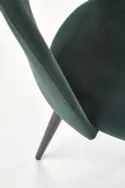 Кухонний стілець HALMAR K384 темно-зелений/чорний (1шт=4шт) фото thumb №8