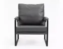 Кресло мягкое с металлическим каркасом SIGNAL FOCUS Buffalo, экокожа: серый фото thumb №8