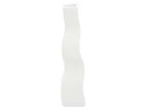 BRW керамічна зигзагоподібна ваза біла 091706 фото