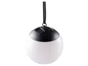 BRW Світлодіодна пластикова сонячна лампа Kiara біло-чорна 093252 фото thumb №1