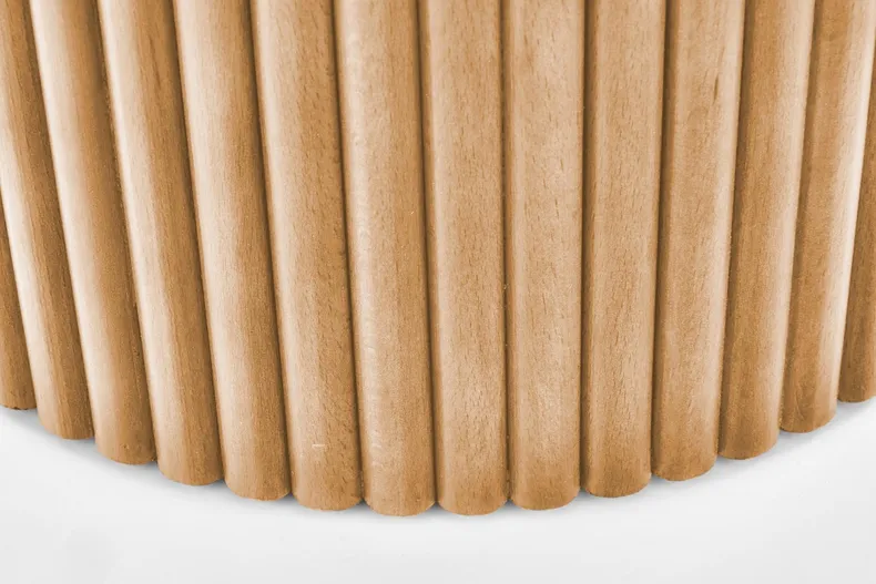 Журнальный столик деревянный круглый HALMAR WOODY, 80x80 см, натуральный фото №6