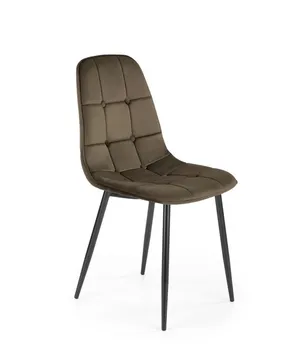 HALMAR W-160 [K417] стул коричневый бархат (1п=4шт) блювел #38 фото