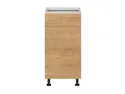 BRW Sole кухонный базовый шкаф 40 см правый с ящиками дуб арлингтон, альпийский белый/арлингтонский дуб FH_D1S_40/82_P/SMB-BAL/DAANO фото thumb №1