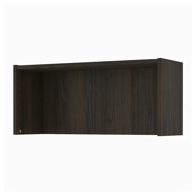 IKEA BILLY БИЛЛИ, верхняя полка, темно-коричневая имитация дуб, 80x28x35 см 104.928.32 фото №1