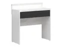BRW Туалетный столик с подсветкой Forn 90 см с ящиком белый глянец/черный, белый глянцевый/черный матовый TOL1S+OSW-BIP/CAM фото thumb №1