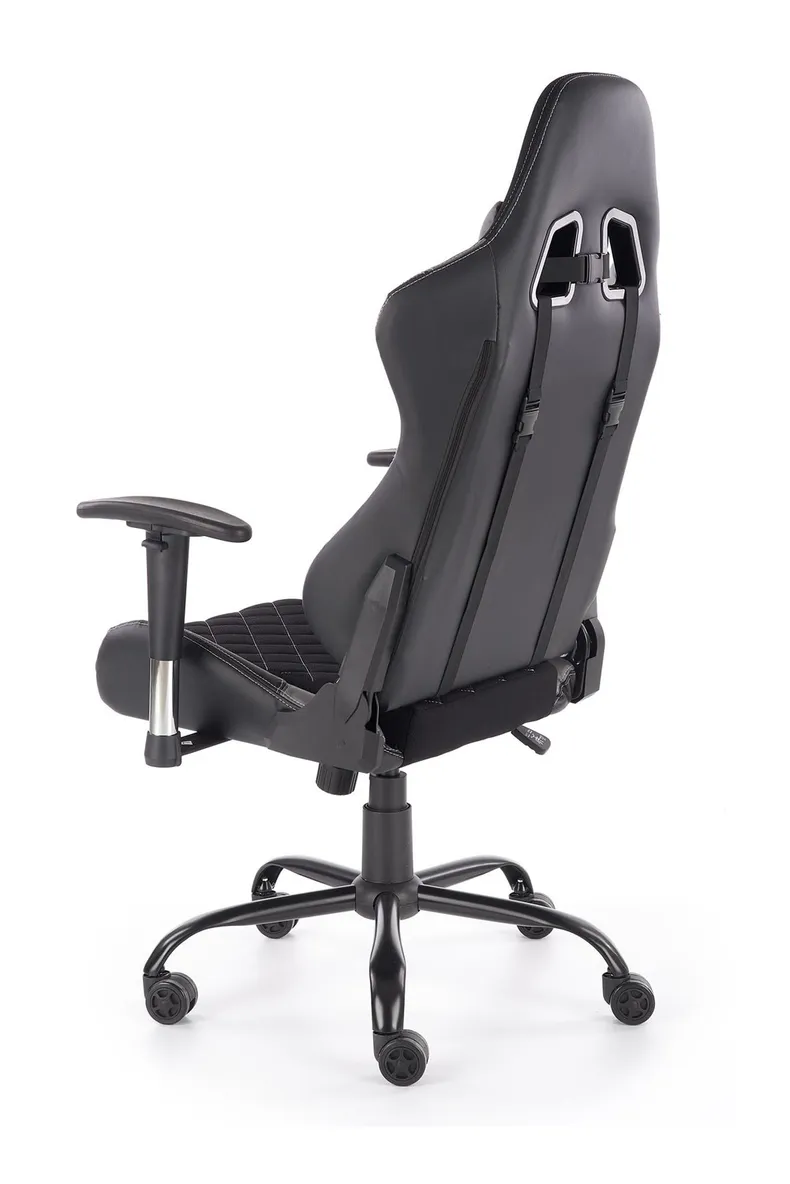 Крісло комп'ютерне офісне обертове HALMAR DRAKE, чорний / сірий фото №5