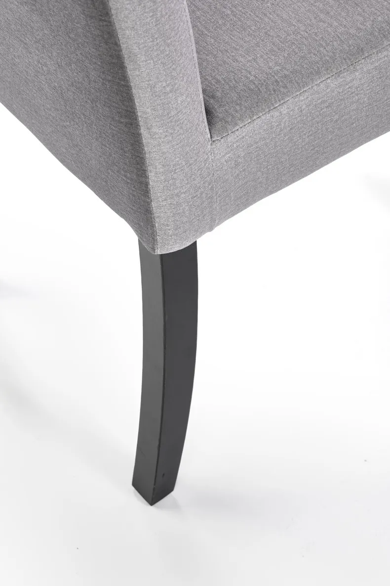 Кухонний стілець HALMAR CLARION 2 чорний /сірий фото №6
