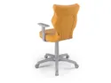 BRW Молодежный вращающийся стул желтого цвета размер 6 OBR_DUO_SZARY_ROZM.6_VELVET_35 фото thumb №3