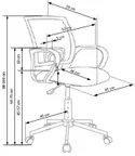 Комп'ютерний стілець обертовий HALMAR IBIS BUTTERFLY різнокольоровий фото thumb №3