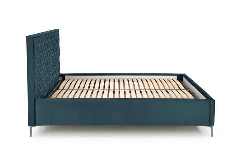 Узголів'я ліжка HALMAR MODULO W2 160 см темно-зеленого кольору. Моноліт 37 фото №4
