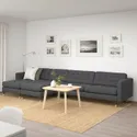 IKEA LANDSKRONA ЛАНДСКРУНА, 5-местный диван, с шезлонгом / Gunnared темно-серый / дерево 492.699.83 фото thumb №2