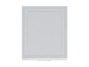 BRW Верхний кухонный шкаф Verdi 60 см с вытяжкой слева светло-серый матовый, греноловый серый/светло-серый матовый FL_GOO_60/68_L_FL_BRW-SZG/JSZM/BI фото
