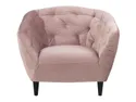 BRW Крісло для відпочинку Ria 1 стьобане велюрове пудрово-рожеве FO-RIA-1--VIC_18 фото thumb №2
