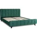 Кровать двуспальная бархатная MEBEL ELITE LINO Velvet, 160x200 см, Зеленый фото thumb №2