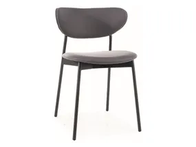 Обеденный стул SIGNAL DAN TAP серый фото