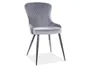 Кухонное Кресло SIGNAL LOTUS Velvet, Bluvel 14 - серый фото