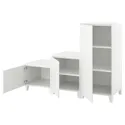 IKEA PLATSA ПЛАТСА, гардероб с 3 дверцами, белый / фонен белый, 180x57x133 см 994.368.52 фото thumb №1