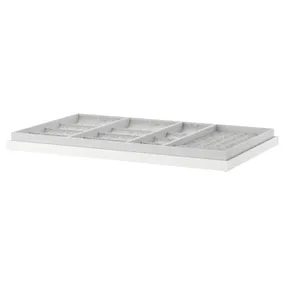 IKEA KOMPLEMENT КОМПЛЕМЕНТ, висувна полиця із вставкою, білий, 100x58 см 492.493.63 фото