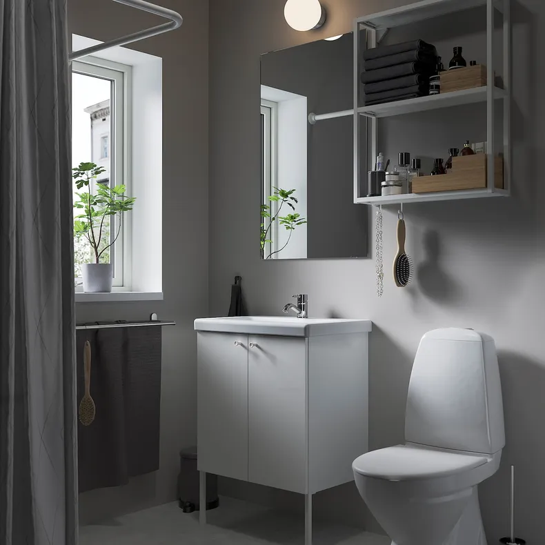 IKEA ENHET ЕНХЕТ, ванна, білий, 64x43x87 см 795.476.72 фото №2